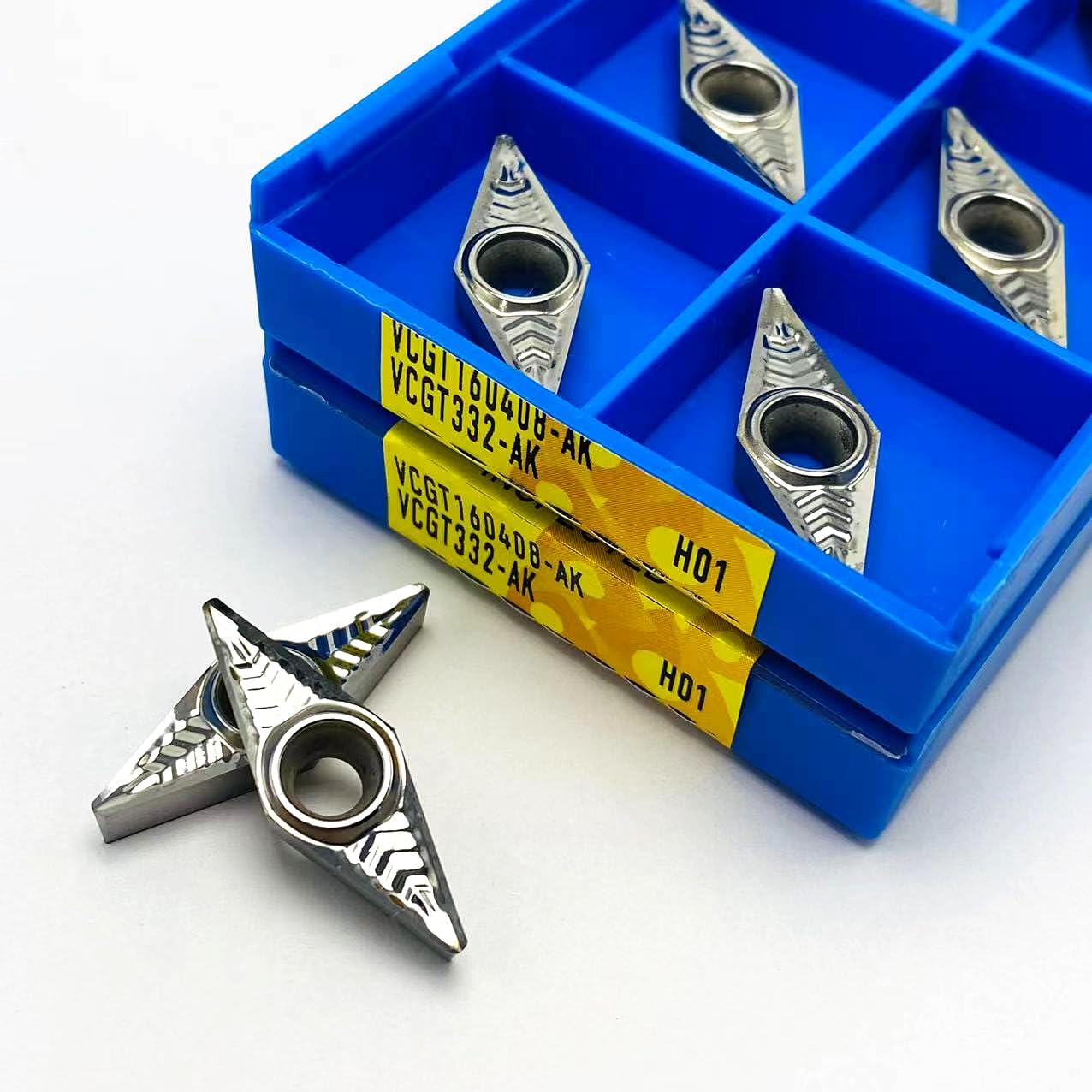 SRCGG 10pcs VCGT160402 VCGT160404 VCGT160408 AK H01 Aluminum